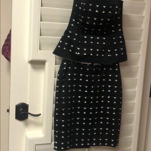 WHBM dress top size 2 with matching skirt size 00